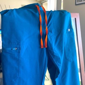 FIGS Yola Scrub Pants Alps Blue